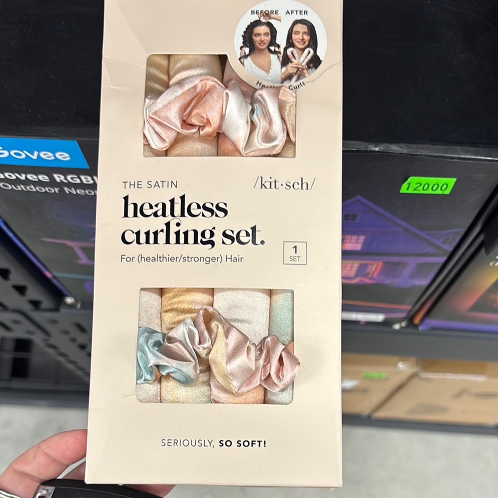 Kitsch Satin Heatless Curling Set - Multicolor